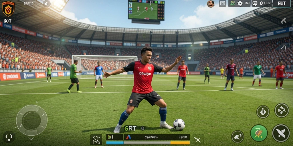 Tampilan menarik dari gameplay <strong>6RT</strong> yang intens dan seru.
