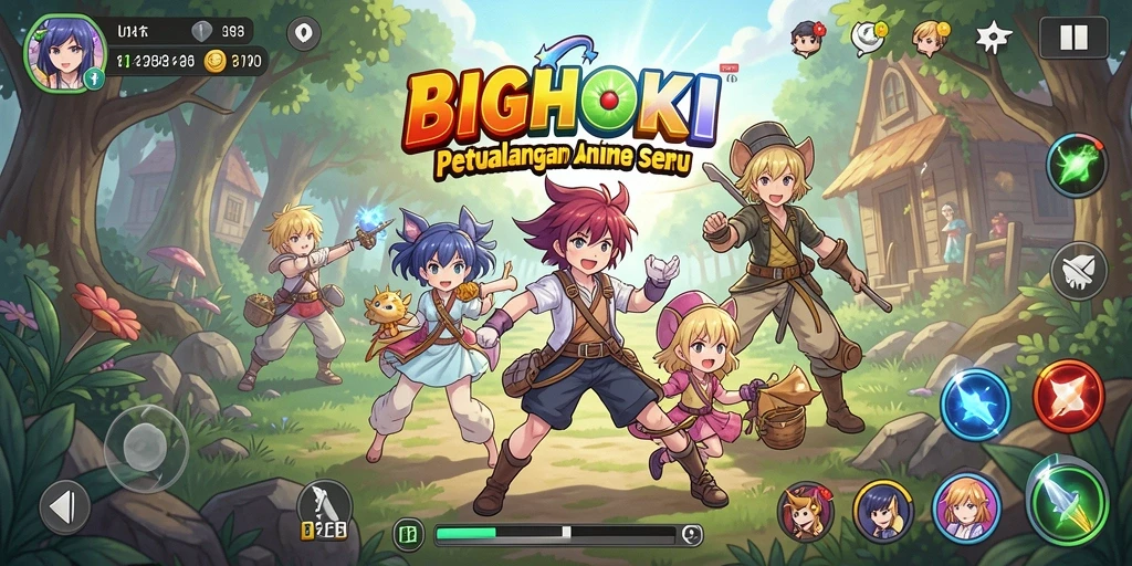 Gambaran menarik dari gameplay BIGHOKI yang penuh aksi.