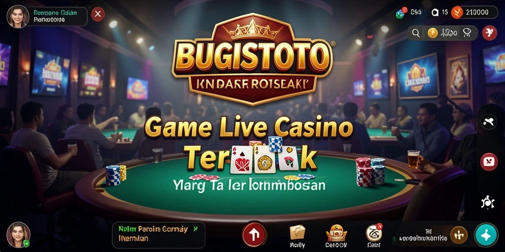 Gambaran gameplay seru di aplikasi Live Casino BUGISTOTO.