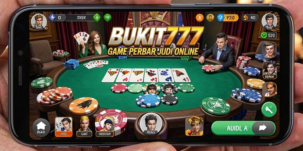 Screenshot BUKIT777 menampilkan gameplay Poker yang seru dan mendebarkan.