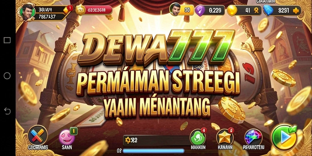 Tampilan menarik dari gameplay strategi di DEWA777.