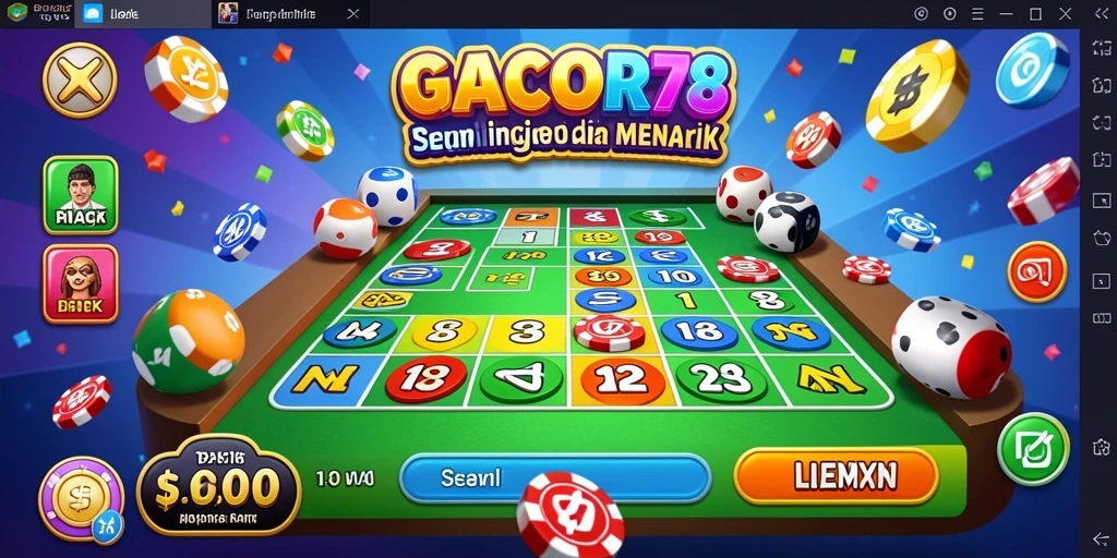 Tampilan gameplay seru dalam GACOR78 dengan keceriaan Bingo.