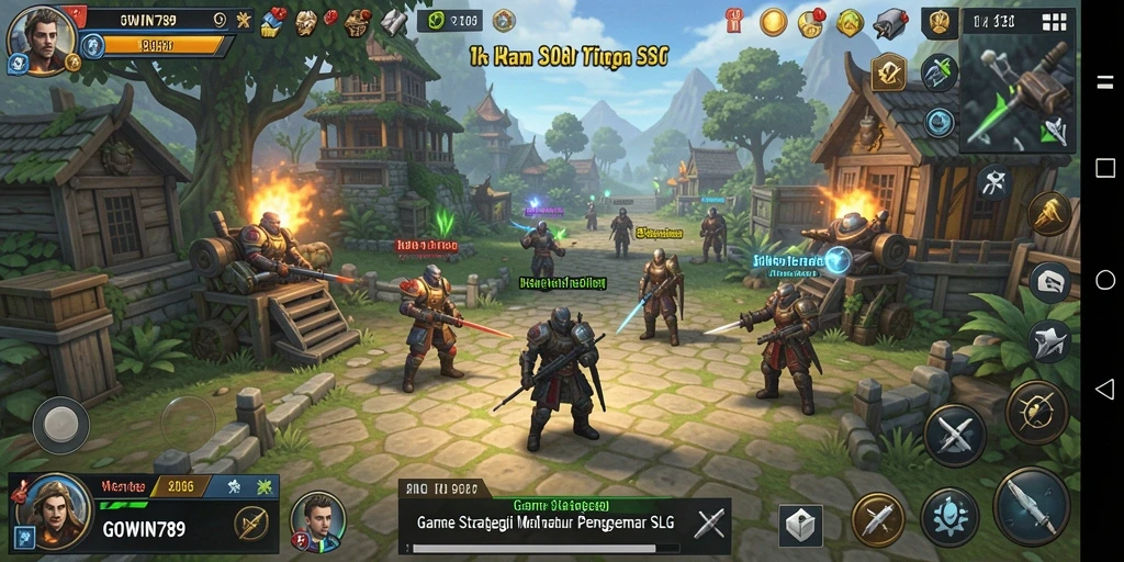 Tampilan menarik dari gameplay strategis GOWIN789.