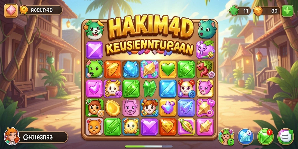 Gameplay HAKIM4D yang seru dan menantang dalam kategori Match-3.