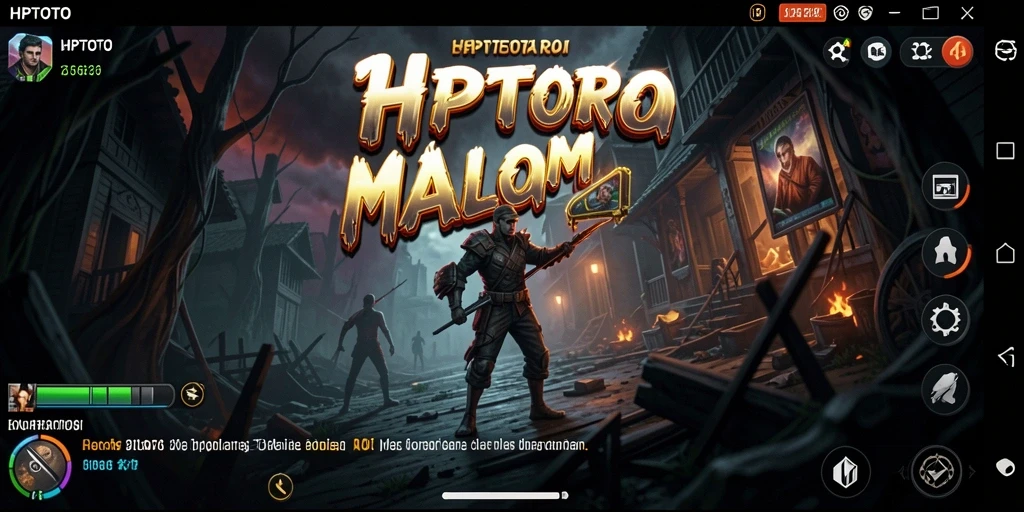 Gameplay HPTOTO menunjukkan suasana horor yang mencekam dan menegangkan.