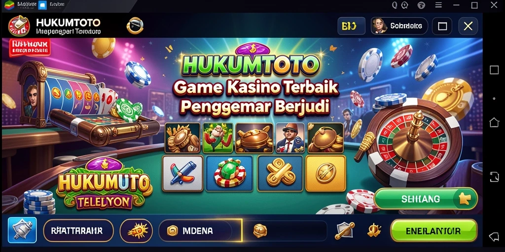 Tangkapan layar gameplay HUKUMTOTO menampilkan keseruan permainan Kasino.