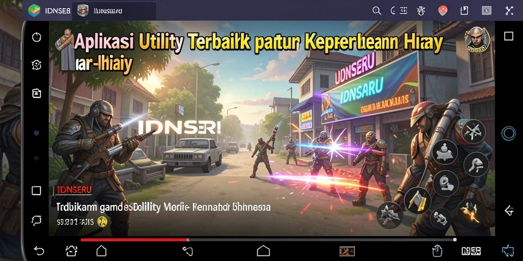 Tampilan antarmuka IDNSERU yang sederhana dan fungsional.