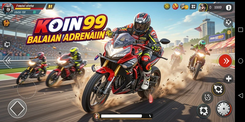 Tampilan gameplay KOIN99 yang menegangkan dan penuh adrenalin.