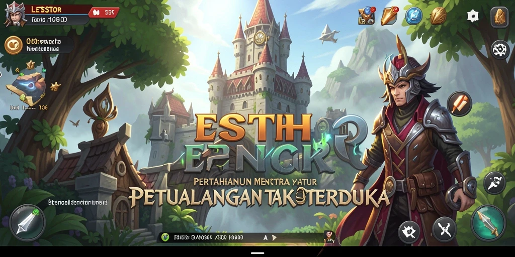 Tampilan gameplay menara pertahanan LETSTHOR yang mendebarkan.