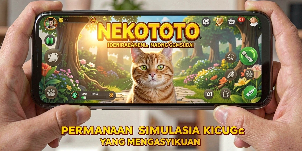 Gameplay seru dengan interaksi kucing yang menggemaskan.