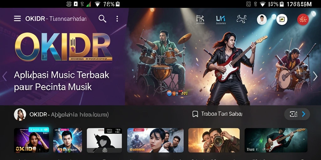 Tangkapan layar gameplay <strong>OKIDR</strong> menampilkan pengalaman musik yang mengasyikkan.