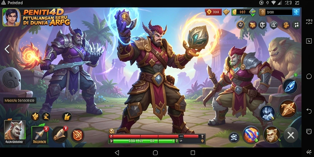 Tampilan gameplay yang mendebarkan dari PENITI4D.