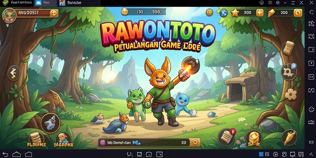 Screenshot gameplay RAWONTOTO menunjukkan aksi seru dalam memimpin kerajaan Idle.
