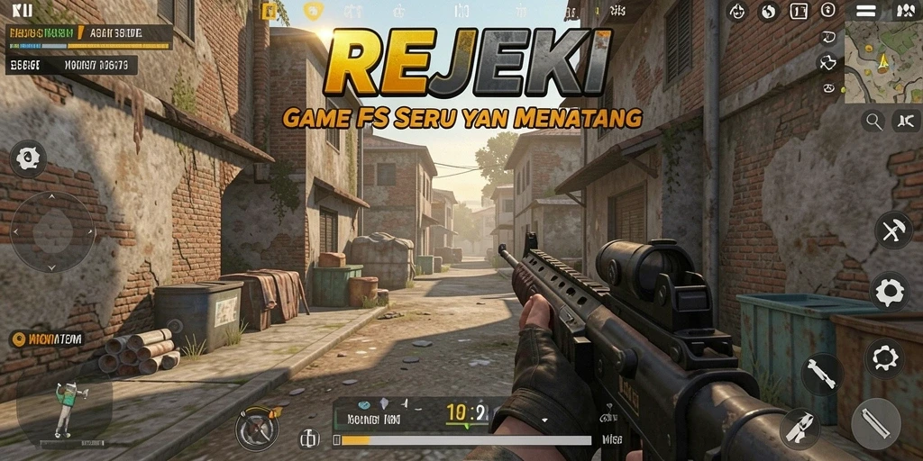 Tampilan gameplay seru dan menegangkan dari REJEKI.