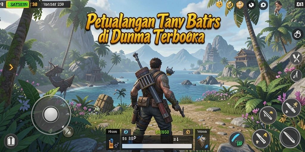 Tampilan utama gameplay SATSET138 menampilkan eksplorasi dunia terbuka yang luas.
