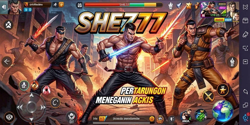 Tangkapan layar gameplay SHE777 penuh aksi menegangkan dan adrenalin.