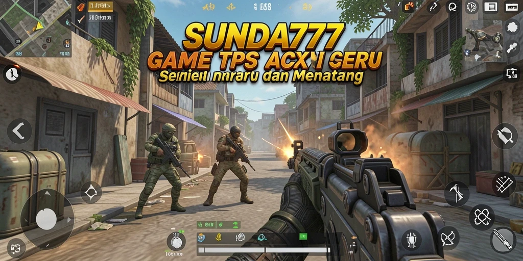 Screenshot SUNDA777 menampilkan aksi seru dalam gameplay TPS.