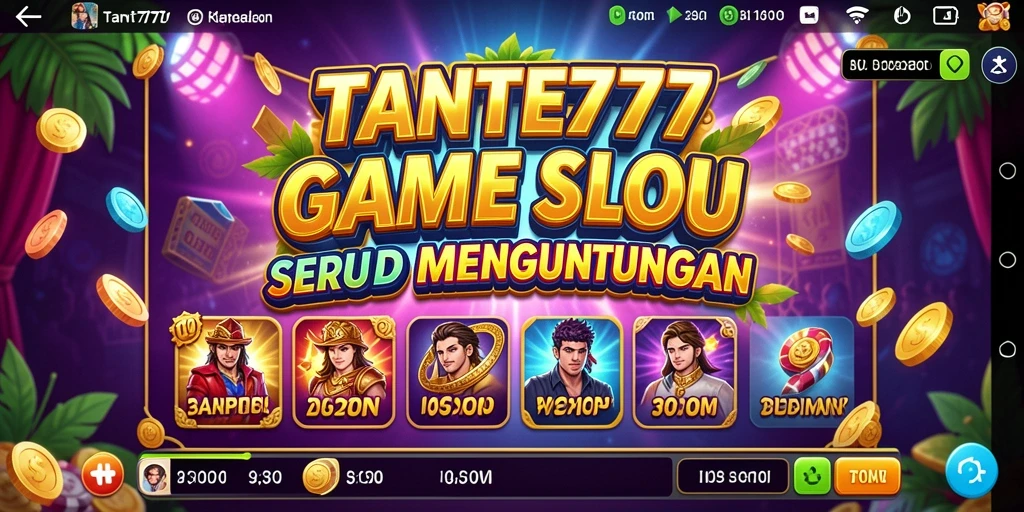 Tampilan gameplay menegangkan dari game Slot TANTE777 yang menghibur.