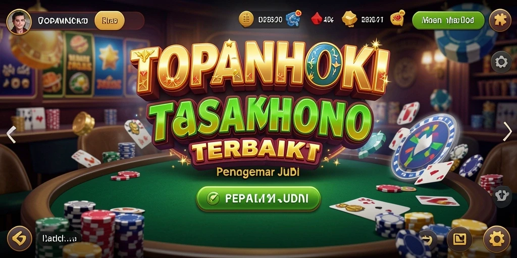 Tampilan utama gameplay <strong>TOPANHOKI</strong> dengan berbagai permainan kasino.