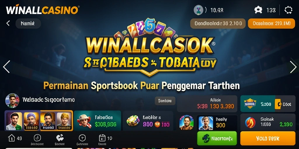 Tampilan gameplay WINALLCASINO yang menarik dan interaktif dalam taruhan olahraga.