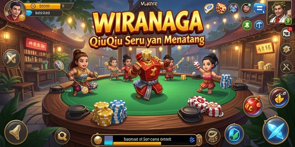 Tampilan gameplay menarik di WIRANAGA dengan pemain aktif.